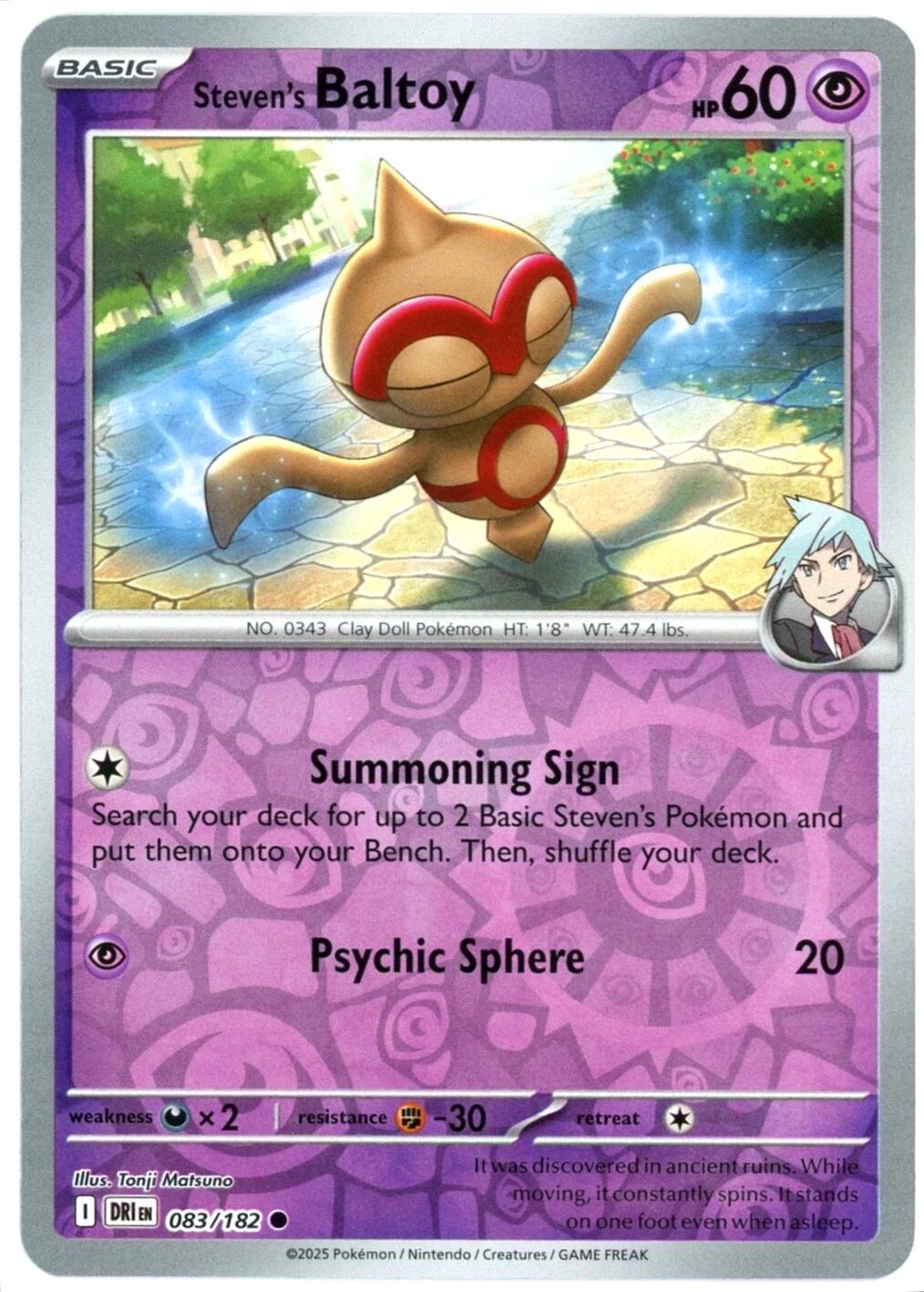 Steven's Baltoy [Reverse Holo]